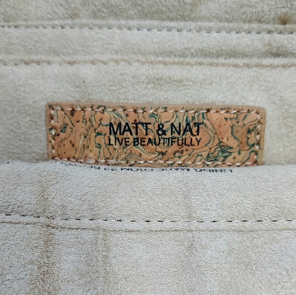 Matt & Nat Leather Suede Mens Study Messenger Bag - Picture 4 of 8